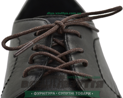 Шнурок вощеный круглый 1.2.0 (80см) коричневый