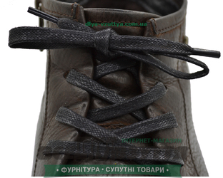 Шнурок вощеный плоский 2х5 (150см) Черный