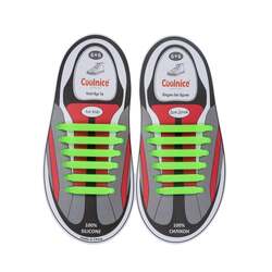 Силиконовые шнурки Coolnice 6+6 цв. Салатовый