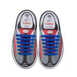 Силиконовые шнурки Coolnice 6+6 цв. Синий