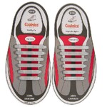 Силиконовые шнурки Coolnice 6+6 цв. Серебро