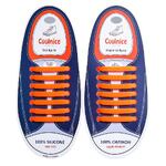 Силиконовые шнурки Coolnice 7+7 One Size цв. Оранжевый