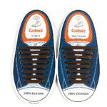 Силиконовые шнурки Coolnice 8+8 цв. Коричневый