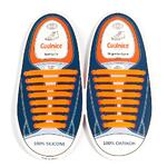 Силиконовые шнурки Coolnice 8+8 цв. Оранжевый