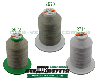 Нитки Tytan (ТИТАН) №40, 1000 м) Світло-сірий