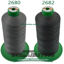 Нитки Tytan (ТИТАН) №15 (1500м) цв. Темно-Серый