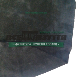 Замша натуральна / спілок кол. ЧОРНИЙ